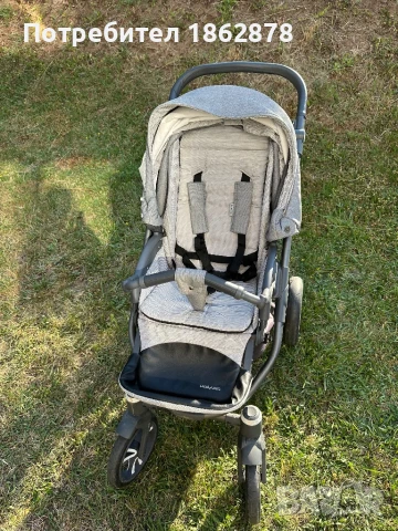 Бебешка количка Bebetto Holland 2 в 1 + кошче за кола, снимка 6 - Детски колички - 51010401