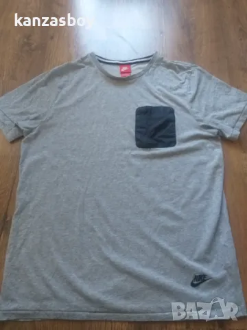 Nike T-Shirt Hybrid Top Grey - страхотна мъжка тениска ХЛ, снимка 4 - Тениски - 47655454