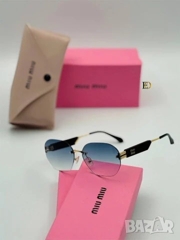 очила с калъф, кутия и ув защита miu miu gucci , снимка 8 - Слънчеви и диоптрични очила - 50766543