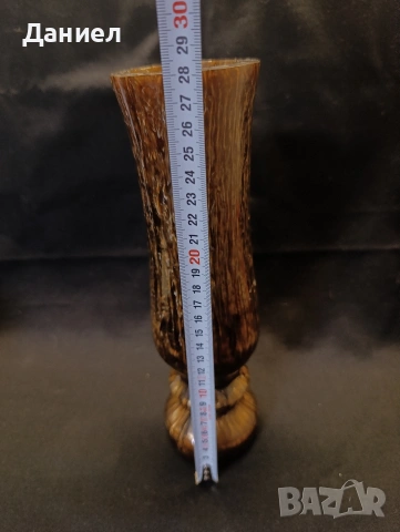 Стара каталинова ваза , снимка 6 - Антикварни и старинни предмети - 53399396