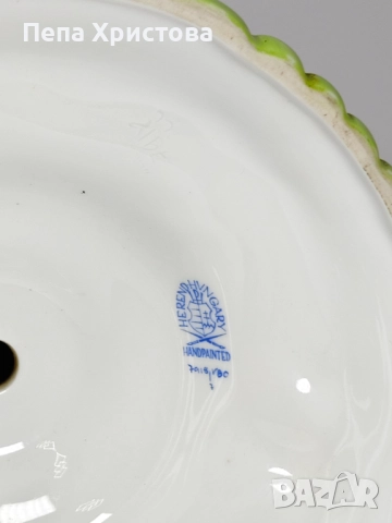 Свещник от унгарски порцелан Herend "Fancy Queen Victoria VBO", снимка 6 - Други - 51476455