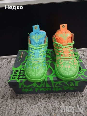 🐢 Puma MB.04 x TMNT – Leonardo & Michelangelo (Limited Edition) – НОВИ!, снимка 3 - Маратонки - 54231848