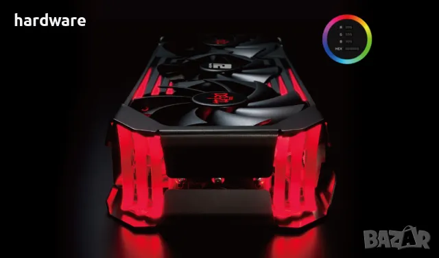 видеокарта gpu power color RX 6750 XT 12gb red devil  pci-e, снимка 4 - Видеокарти - 35962596