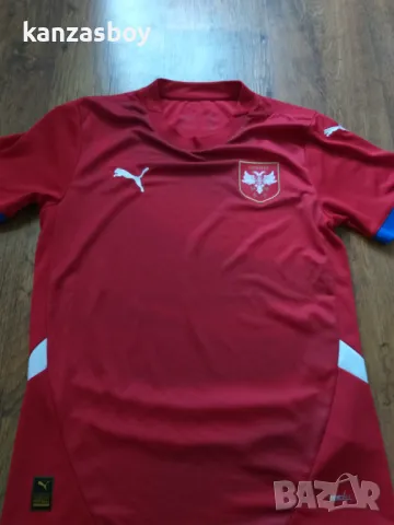 PUMA Serbia 2024 Home Shirt - мъжка футболна тениска КАТО НОВА С, снимка 4 - Тениски - 46995257