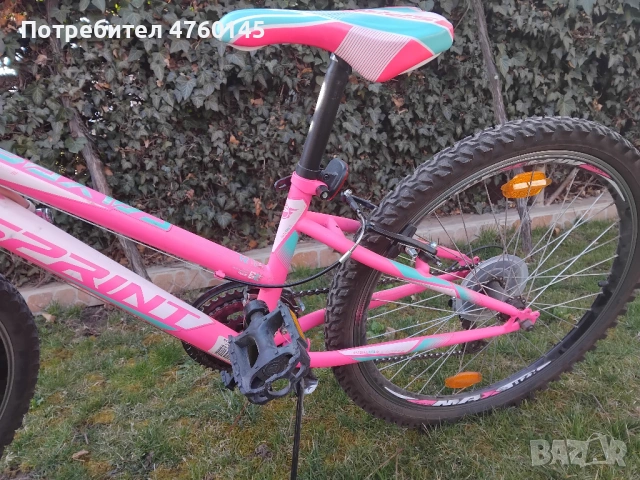 Детски велосипед SPRINT CALYPSO 24" 3x6 SP розов, снимка 3 - Велосипеди - 53771834