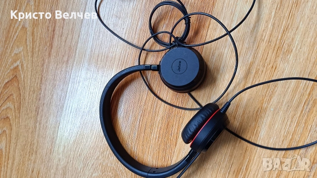 Jabra слушалки с микрофон (жични, USB)