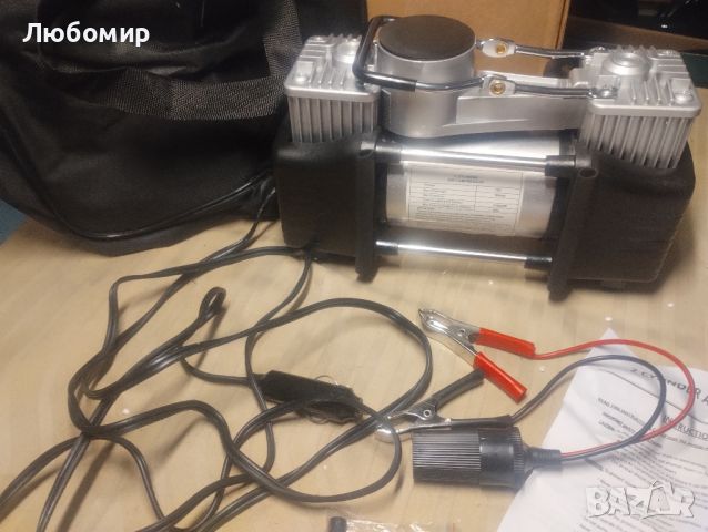 Преносим въздушен компресор, 150PSI DC 12V Комплект помпа за помпа за мини автомобилни гуми 
, снимка 4 - Компресори - 46230966