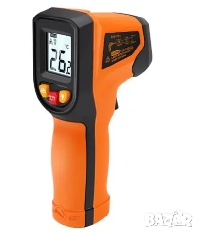 Industrial Non Contact Laser Thermometer Hygrometer DIGITAL Display Infrared Thermometer -50°~600°C, снимка 7 - Други инструменти - 48101188