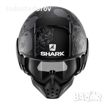 ПРОМОЦИЯ Мото каска за мотор SHARK DRAK HARK размер L 59-60 NEW, снимка 2 - Аксесоари и консумативи - 46296974