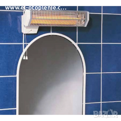 Кварцова печка за баня Applimo QUARTZ  - 1200W - Нова с 2 г. гаранция, снимка 2 - Отоплителни печки - 41882917