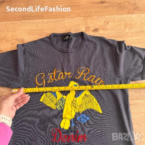 Мъжка тениска G-Star Raw размер S с птица, снимка 5 - Тениски - 54123483