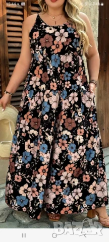 Рокля на цветя- размер ХЛ 