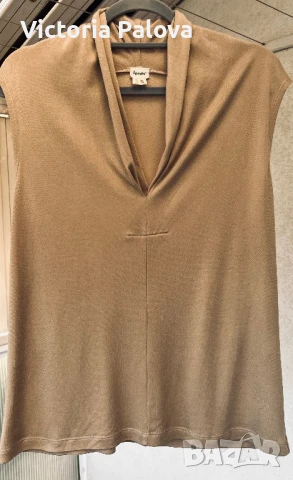 Скъпа блуза/топ  HESS NATUR 70% коприна, снимка 2 - Корсети, бюстиета, топове - 51300377