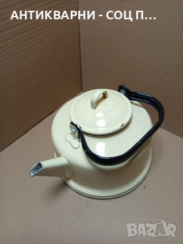 Соц Стар Емайлиран Чайник., снимка 4 - Антикварни и старинни предмети - 50813711
