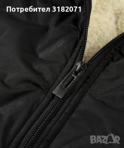 Мъжко зимно яке с качулка и топла подплата, снимка 5 - Якета - 52364647