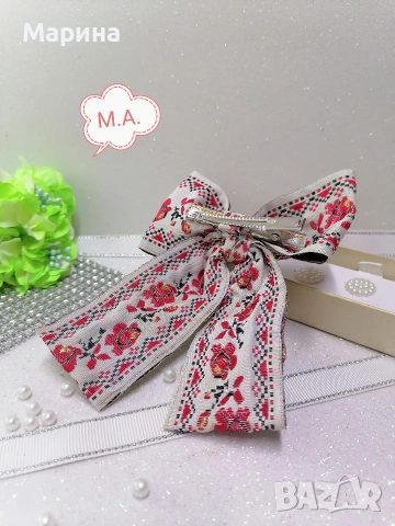 Панделка с фолклорни мотиви, снимка 10 - Аксесоари за коса - 53574130