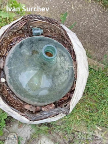 ДАМАДЖАНА СЪС ПЛЕТЕН КОШ -60 ЛИТРА, снимка 8 - Други стоки за дома - 50484676