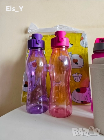 4 Нови шишета за вода, термочаша и четка (гъба) за измиване, при покупка на поне 3 бр.- подарък , снимка 3 - Буркани, бутилки и капачки - 52218632