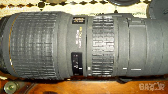 Обектив SIGMA  APO DG HSM 100-300mm F1:4 EX  за CANON , снимка 3 - Обективи и филтри - 45237641