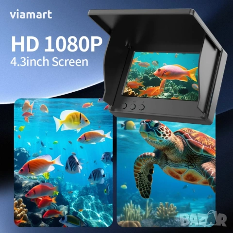 Камера за риболов DDCAMERA F012 PLUS, 7” LCD монитор, 120° обектив, снимка 6 - Камери - 53940055
