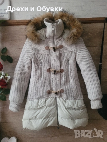 Зимно яке с естествен косъм и гъши пух , снимка 16 - Якета - 52168421