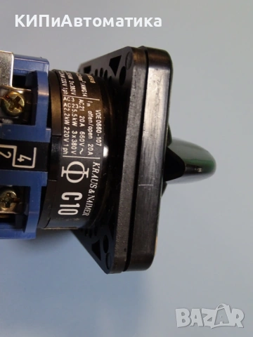 ключ ПЕП C10 Kraus& Naimer A233 Rotari Switch 10A 380V 6-позиции, снимка 7 - Резервни части за машини - 54218694
