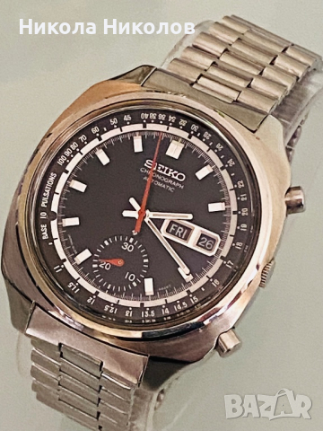 Vintage SEIKO 6139-6022 Pulsations Chronograph Automatic Cal 6139, снимка 5 - Мъжки - 45070573