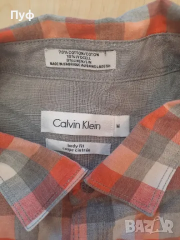 Calvin Klein оригинална мъжка риза , снимка 3 - Ризи - 48112098