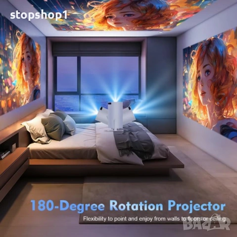 Проектор Magcubic HY300 Pro 4K Android 11, снимка 4 - Плейъри, домашно кино, прожектори - 53647556