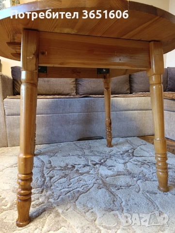 трапезна разтегателна чамова маса , снимка 3 - Маси - 53448954