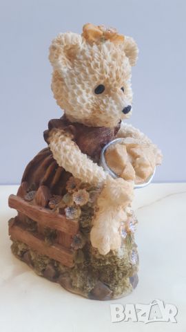 Декоративна мечка с пай и кученце или котенце, снимка 4 - Декорация за дома - 45751042