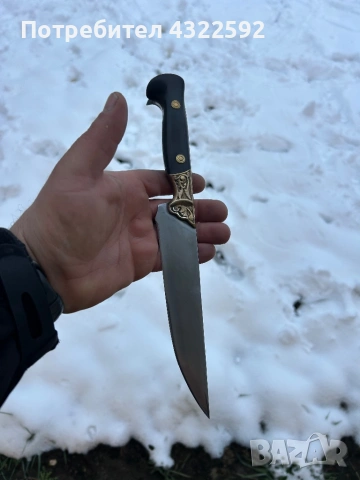 Нож Кован от танкова шпилка, снимка 6 - Ножове - 53326672