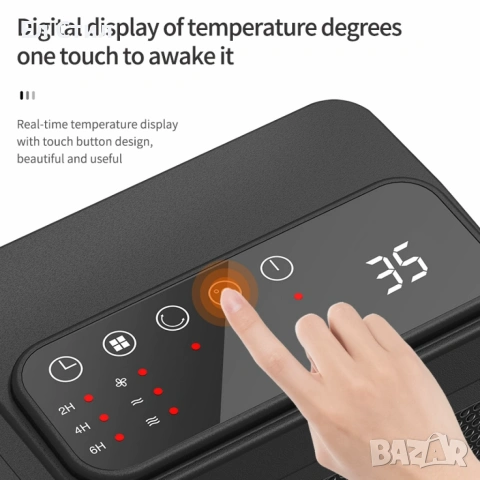 Керамичен нагревател HotVex ceramic heater 1500 W + Дистанционно, снимка 3 - Отоплителни печки - 53879799