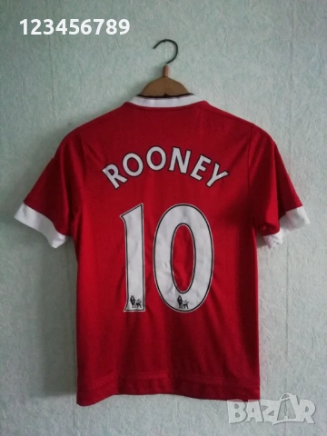 Manchester United Rooney Adidas оригинална тениска фланелка екип Рууни Манчестър Юнайтед 