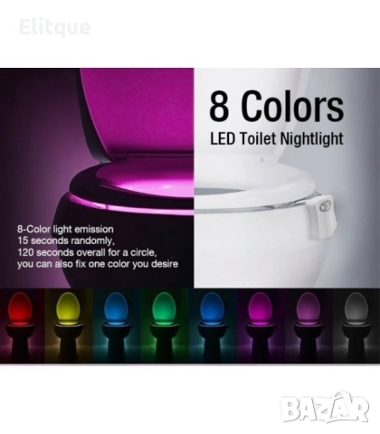 Многоцветно осветление за тоалетна чиния ToiLight TV200, снимка 7 - Други - 52894815