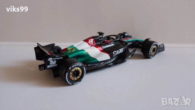 Bburago Alfa Romeo C43 #77 Italian GP Formula 1 2023 1:43, снимка 5 - Колекции - 52919901