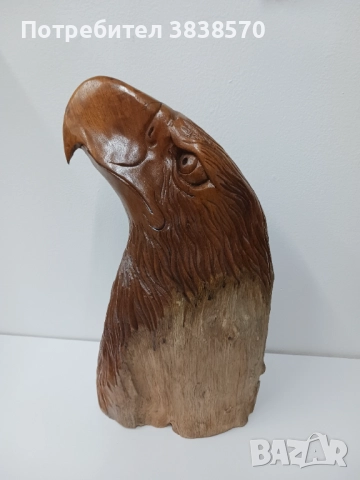 Статуетка глава на орел , снимка 3 - Статуетки - 52375677