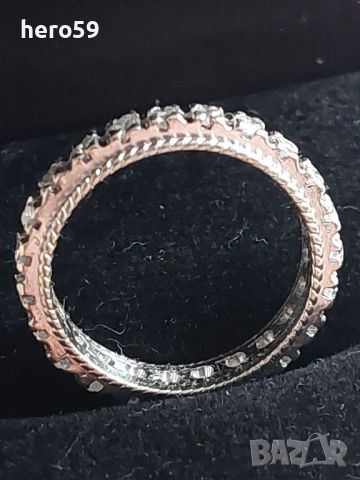 Дамски златен 14к пръстен с 23 броя брилянти-тотал 0.75 карата 