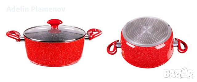 Тенджера Voltz , 2.2л./4л./6.5л.,  Мраморно покритие, Индукция,