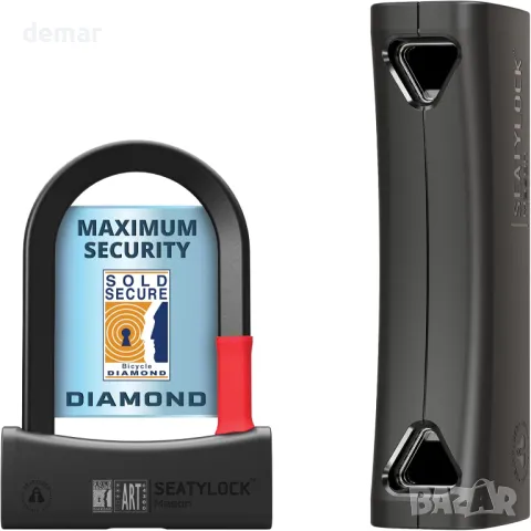 Заключващ механизъм SeatyLock Mason Bike U Lock (14 см), снимка 1