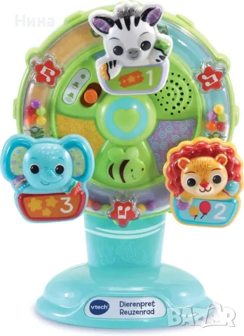 Музикална играчка- колело Vtech Little Friendlies animals , снимка 4 - Образователни игри - 49022030