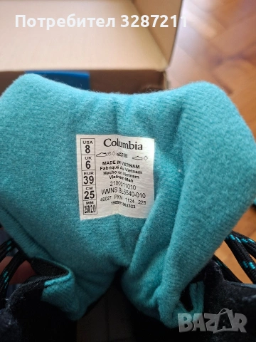 Дамски зимни обувки Columbia Bugaboot III - black/pacific rim, снимка 4 - Други спортове - 54299340