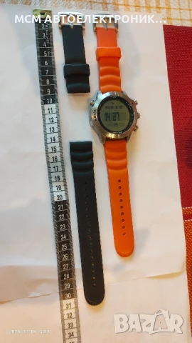 МНОГО ДЪЛГА ЧЕРНА ВОДОЛАЗНА ОРИГИНАЛНА СИЛИКОНОВА КАИШКА NORTH EDGE, снимка 2 - Каишки за часовници - 51358064