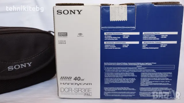 ⭐⭐⭐ █▬█ █ ▀█▀ ⭐⭐⭐ SONY DCR-SR36E - топ модел камера с 40 GB HD и 40х оптичен зум, снимка 12 - Камери - 47396974