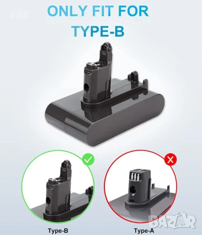 Батерия за прахосмукачка DYSON DC34, снимка 5 - Друга електроника - 50986203
