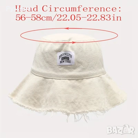 Дамска шапка/ ДЕНИМ /Bucket , снимка 6 - Шапки - 54271063