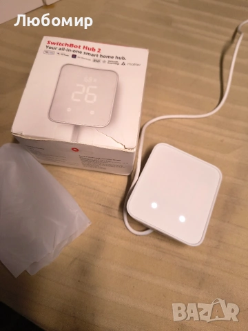 SwitchBot Hub 2 (2-ро поколение), работи като WiFi термометър, хигрометър, IR дистанционно , снимка 3 - Друга електроника - 53726265