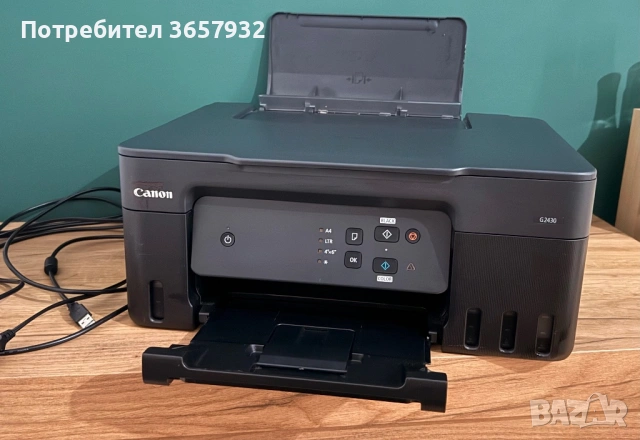 МАСТИЛЕНОСТРУЕН МУЛТИФУНКЦИОНАЛЕН ПРИНТЕР Canon Pixma G2430 С ПОДАРЪК USB-кабел, снимка 3 - Принтери, копири, скенери - 53152664