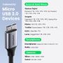 UGREEN USB 3.0 кабел, бърз трансфер на данни и зареждане за Samsung Galaxy, външни твърди дискове, снимка 3