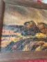 Стара маслена картина платно , снимка 2